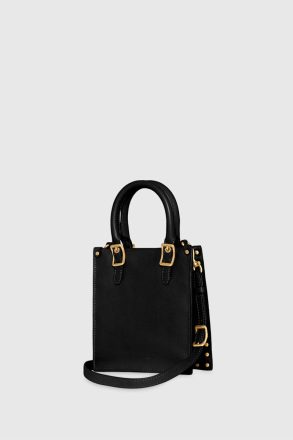 Women Black Rebecca Minkoff Studded Mini Tote Tote Bag - Image 2