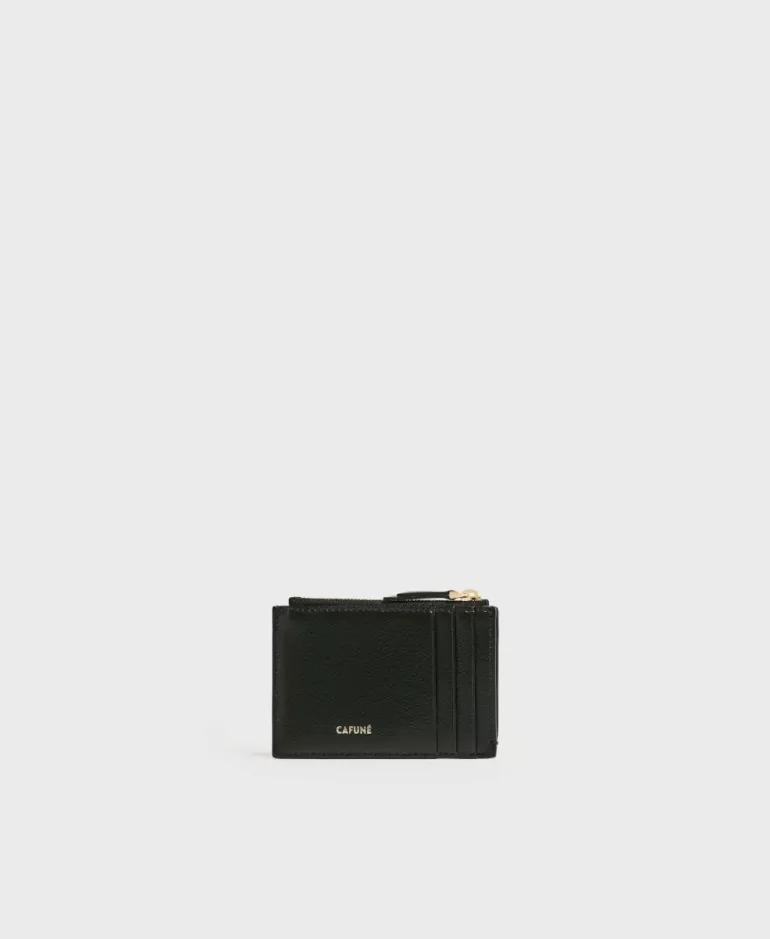 Women Cafune Double-C Card Case - Black Mini Bag - Image 2