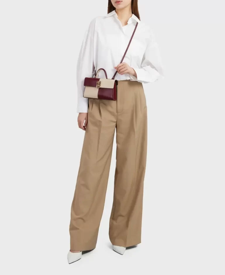 Women Cafune Stance Wallet - Merlot/Eggshell Crossbody - Image 2