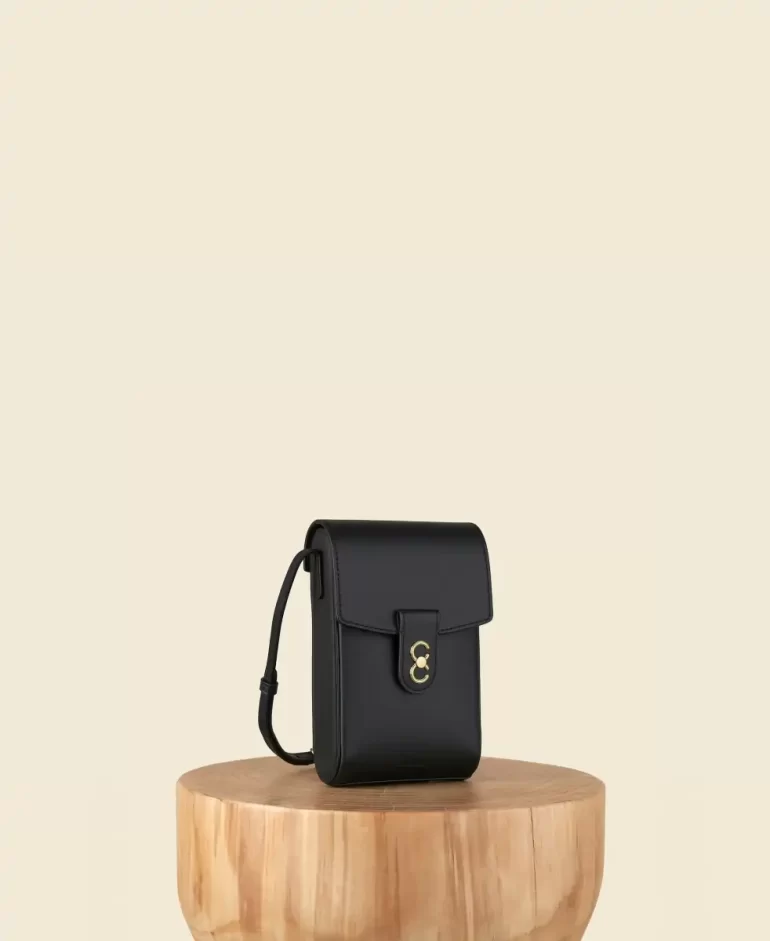 Women Cafune Trunk Box - Black Crossbody