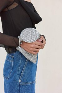 Women Clear Viera Rhinestone Wristlet - Clear Mini Bags Cult Gaia - Image 2