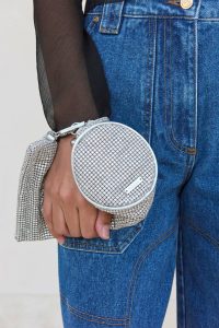Women Clear Viera Rhinestone Wristlet - Clear Mini Bags Cult Gaia - Image 5