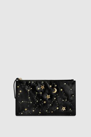 Women Clutch Rebecca Minkoff Large Celestial Studded Pouch Black