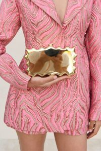 Women Clutches Paloma Clutch - Shiny Gold Cult Gaia Shiny Gold - Image 3