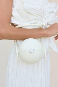 Women Clutches Pearl Bag - White White Cult Gaia - Image 2
