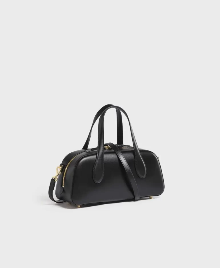 Women Crossbody Cafune Small Asra Boston Bag - Black - Image 3