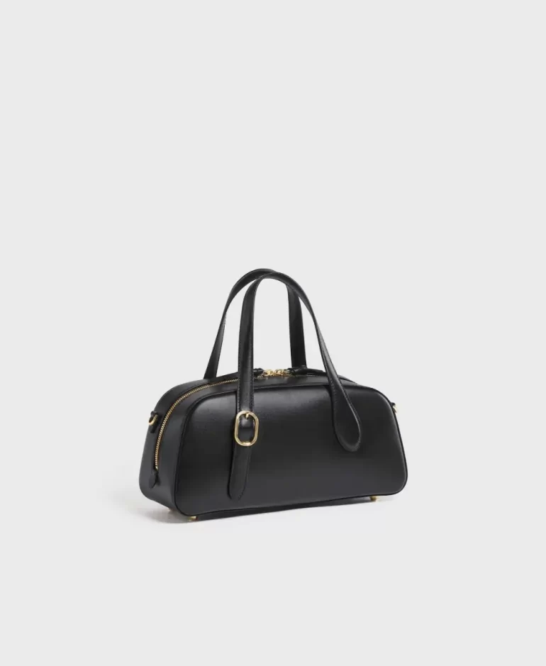 Women Crossbody Cafune Small Asra Boston Bag - Black