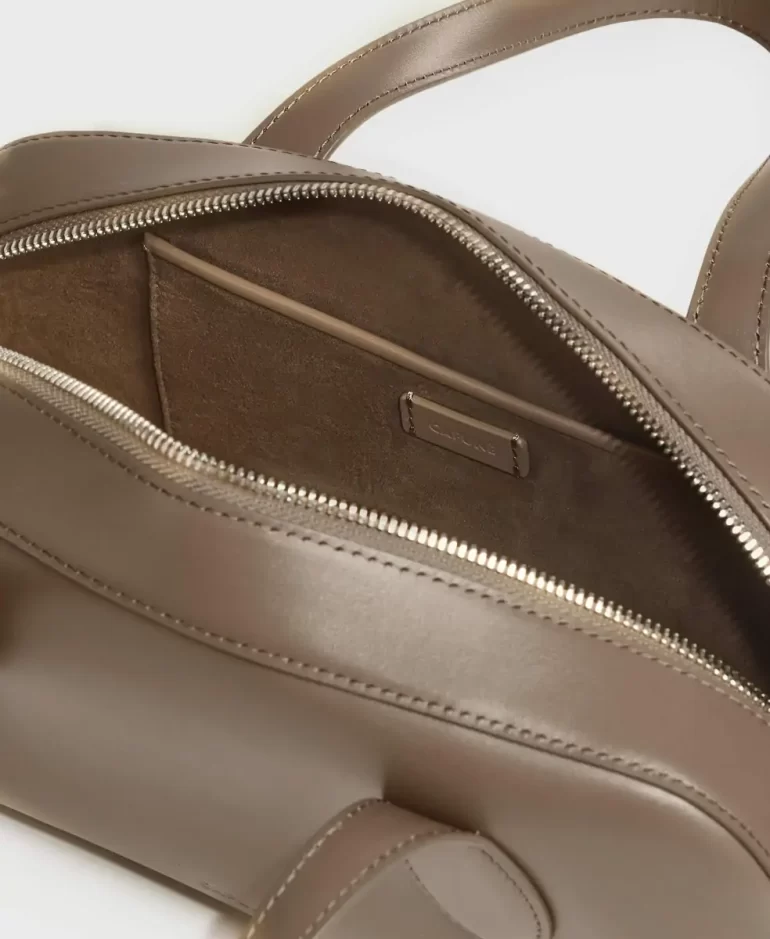 Women Crossbody Small Asra Boston Bag - Clay Cafune - Image 4