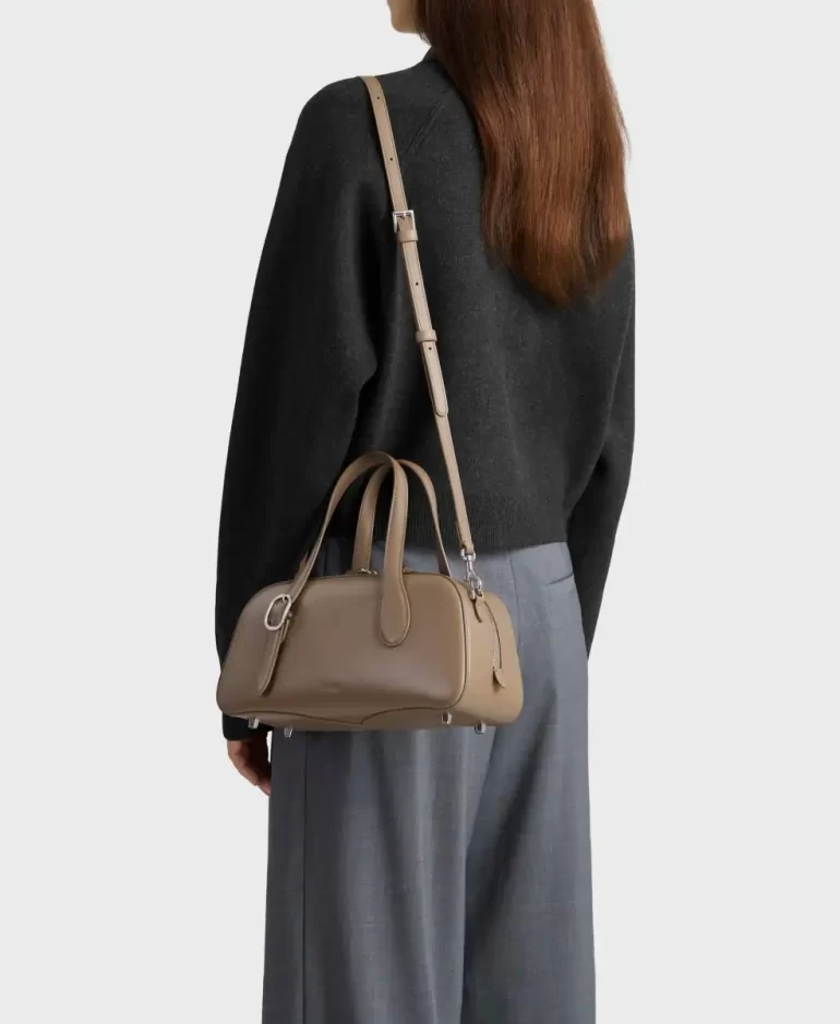Women Crossbody Small Asra Boston Bag - Clay Cafune - Image 5