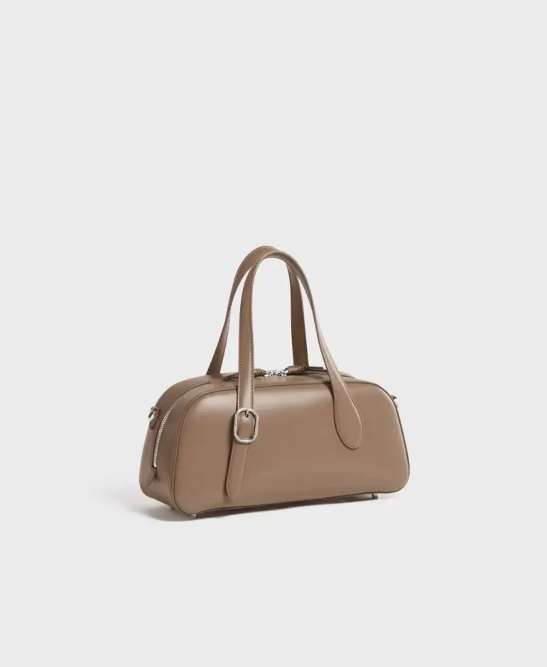Women Crossbody Small Asra Boston Bag - Clay Cafune