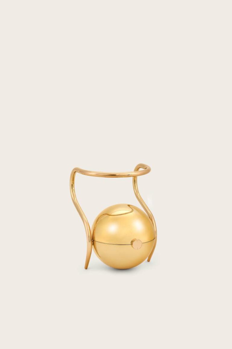Women Cult Gaia Pearl Bag - Shiny Gold Shiny Gold Clutches - Image 3