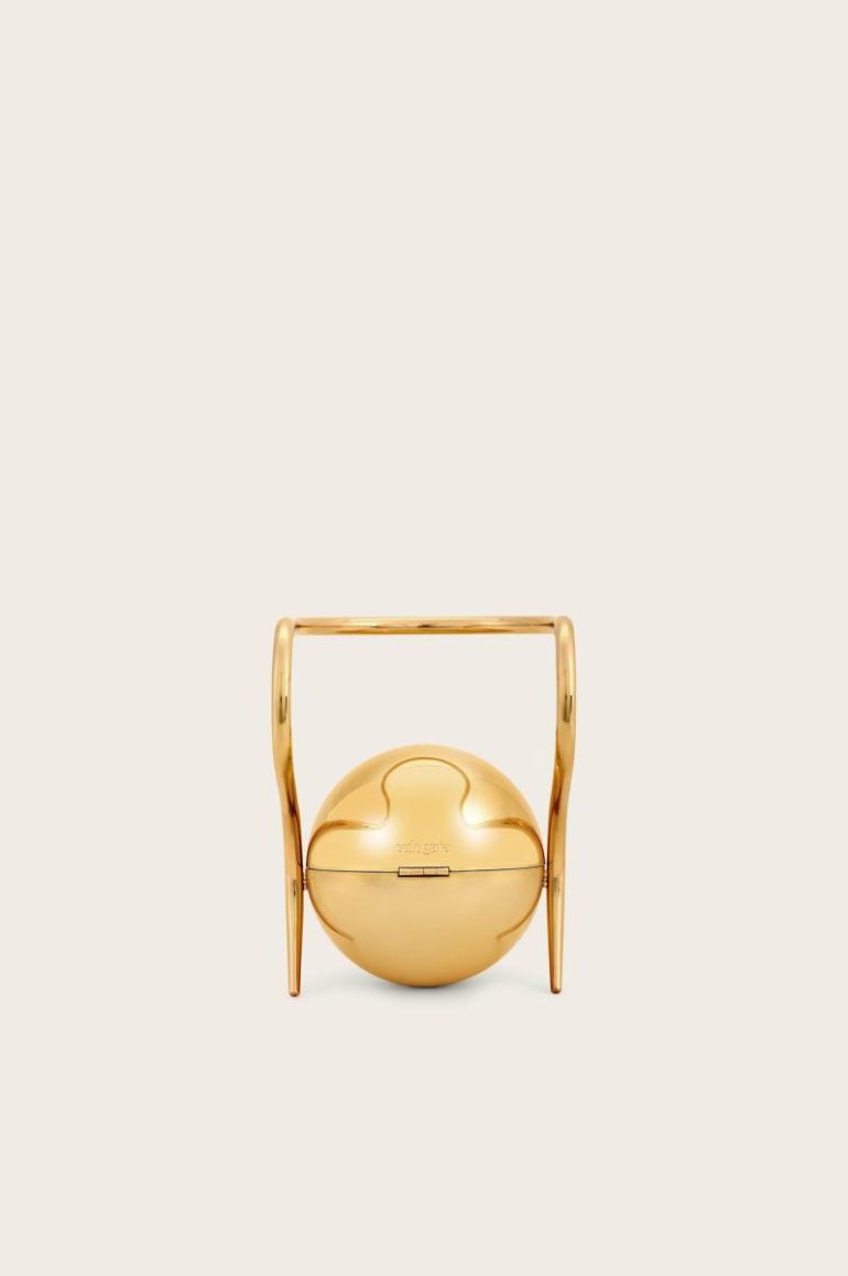 Women Cult Gaia Pearl Bag - Shiny Gold Shiny Gold Clutches - Image 4
