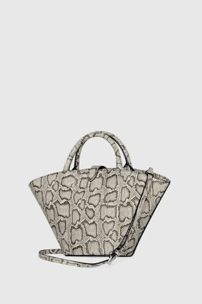 Women Megan Mini Fan Tote Tote Bag Black-White Rebecca Minkoff - Image 2