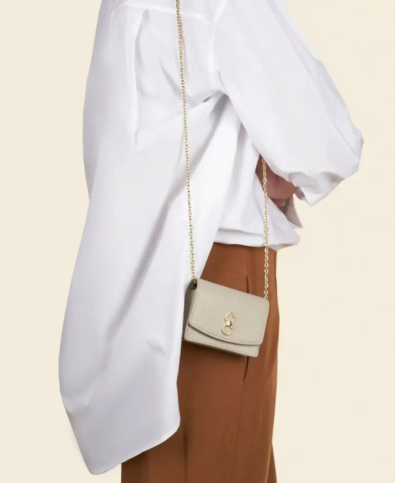 Women Mini Bag Double-C Cardholder - Mushroom Cafune - Image 2