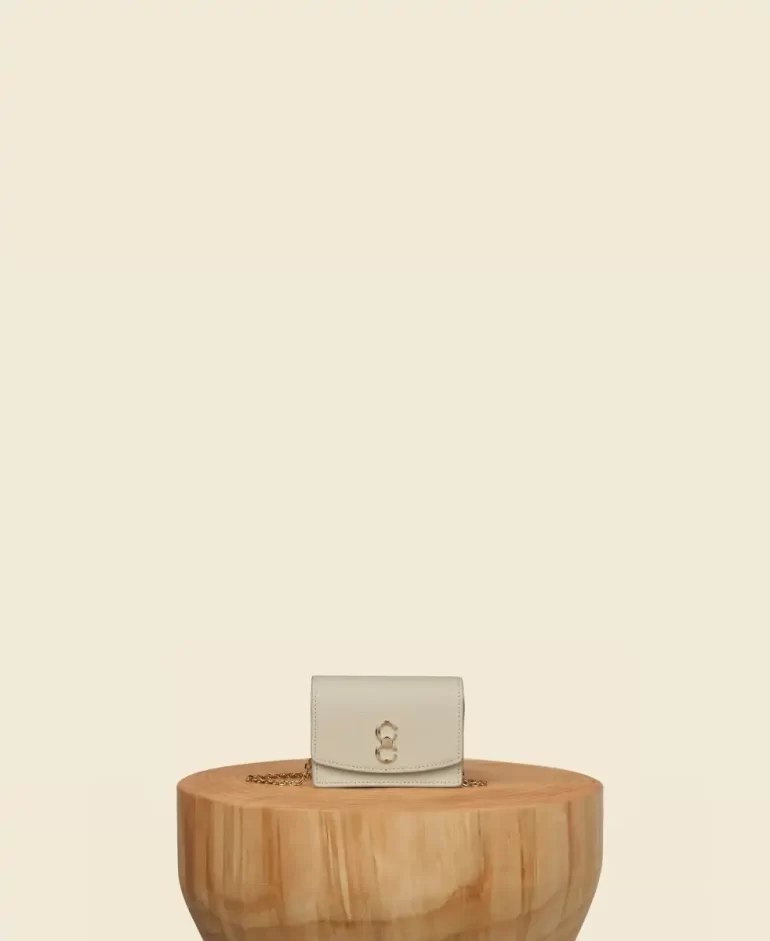 Women Mini Bag Double-C Cardholder - Mushroom Cafune - Image 5