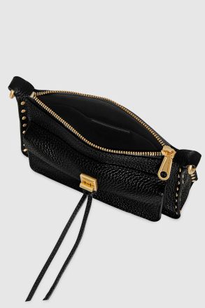 Women Rebecca Minkoff Black Crossbody Bag Darren Mini Top Zip Crossbody - Image 3