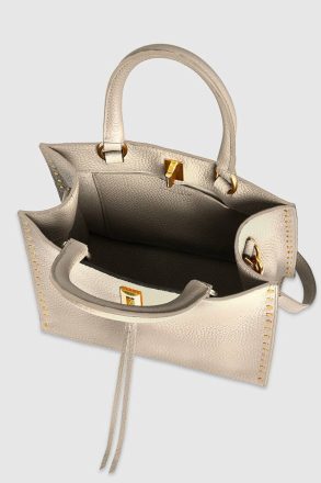 Women Rebecca Minkoff Darren Small Tote Stone Tote Bag - Image 3