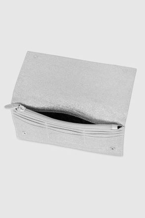 Women Rebecca Minkoff Silver Clutch Wallet Clutch - Image 3
