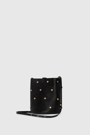 Women Small Heart Bucket Rebecca Minkoff Black Bucket Bag - Image 2