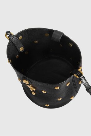 Women Small Heart Bucket Rebecca Minkoff Black Bucket Bag - Image 3