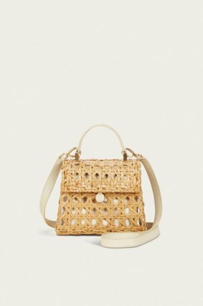 Women Sybil Crossbody Bag - Natural Mini Bags Cult Gaia Natural - Image 3