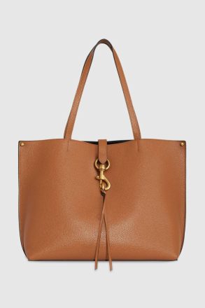 Women Tote Bag Caramello-Antique-Brass Rebecca Minkoff Megan Tote Bag - Caramello