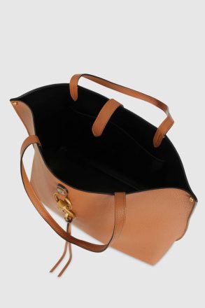 Women Tote Bag Caramello-Antique-Brass Rebecca Minkoff Megan Tote Bag - Caramello - Image 3